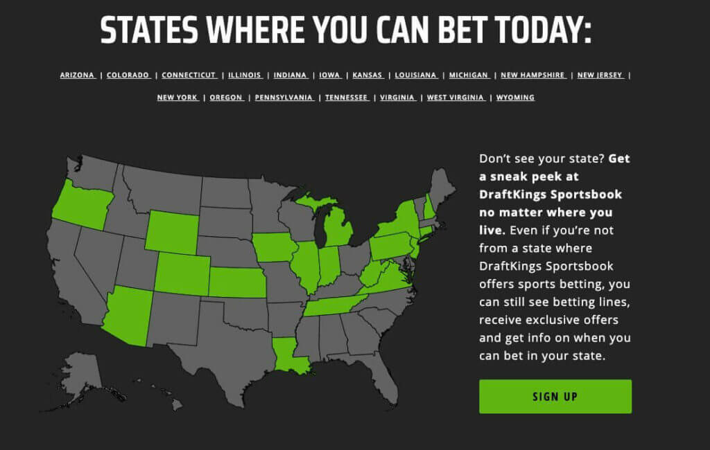 draftkings legal states